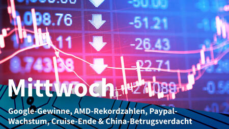 Mittwoch: Alphabets Rekordergebnis enttäuscht Börse, AMDs Rekordumsätze dank KI