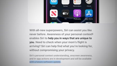 KI-Verzögerungen bei Siri: Apple baut Disclaimer in Website ein