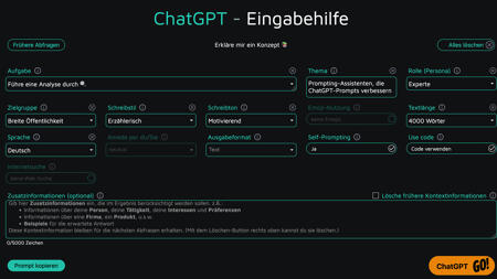 Web-Tipps: Prompt-Verbesserer