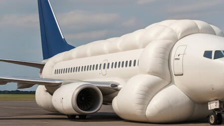 KI-Ganzkörper-Airbag soll Flugzeuge bei Crashs besser schützen