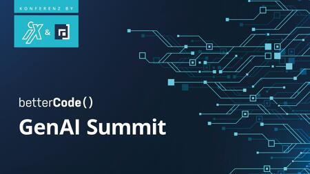 betterCode() GenAI Summit: Jetzt noch Vortrag für die Konferenz einreichen