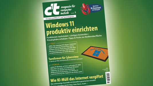 Blick ins Heft c’t 5/2026: Windows 11 produktiv einrichten