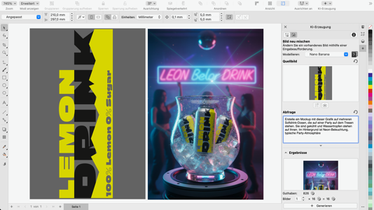 heise+ | CorelDraw 2026 im Test: KI-Tools für Bildgenerierung und Remix
