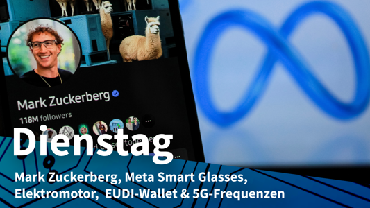 Dienstag: KI-Klon von Mark Zuckerberg, Warnung vor Gesichtserkennung