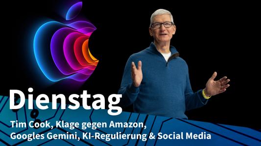 Dienstag: Stühlerücken bei Apple, Vorwürfe gegen Amazon