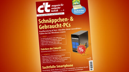 Blick ins Heft c’t 08/2026: PC-Schnäppchen und gute Gebrauchte