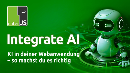 enterJS Integrate AI am 28. April: Online-Konferenz für Web Developer
