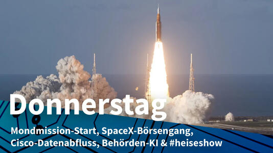 Donnerstag: NASA-Astronauten auf Mondreise, SpaceX auf geheimem Börsengang